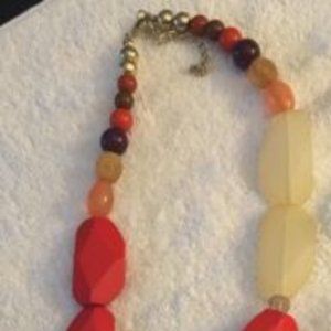 Vintage red stone necklace-stunning